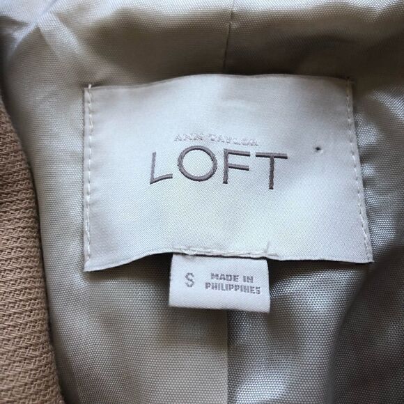 Loft size small double breasted camel colored jacket - Picture 6 of 9
